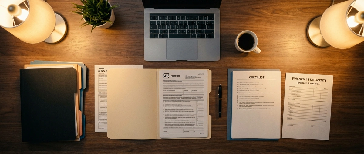 SBA disaster loan application checklist with required documents